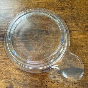 VTG Pyrex P 150 C Clear Glass Round Casserole Lid Replacement Corningware Rare
